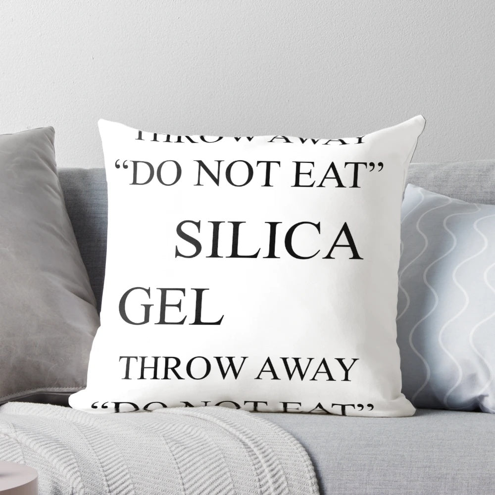 A black and white silica gel pillow, a unique and quirky home accessory.