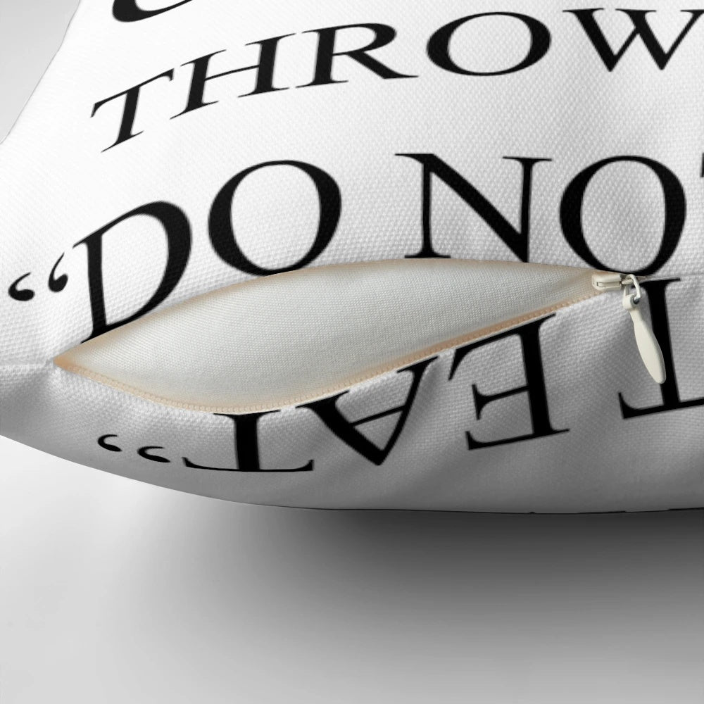 A black and white silica gel pillow, a unique and quirky home accessory.