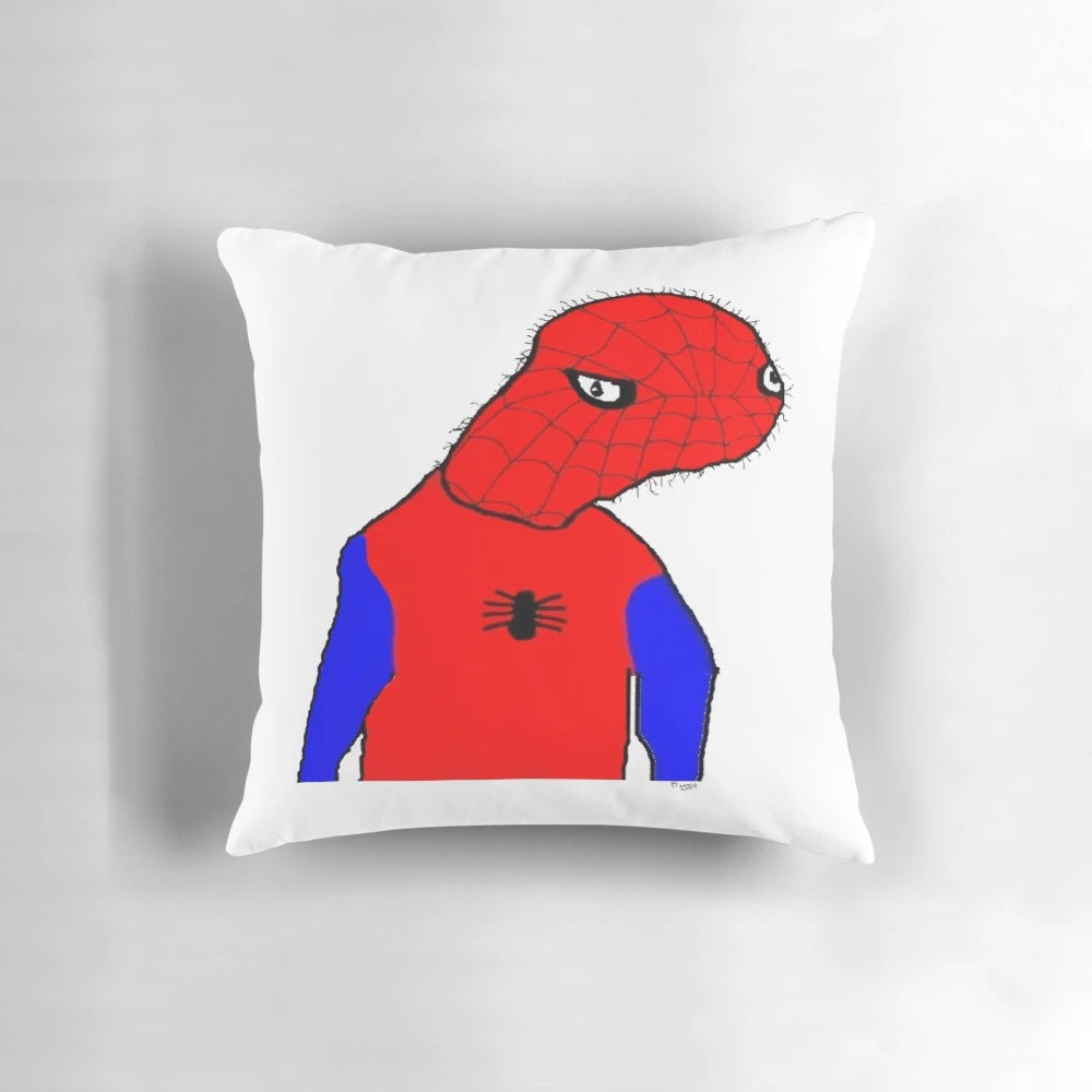 Spiderman-themed decorative pillow