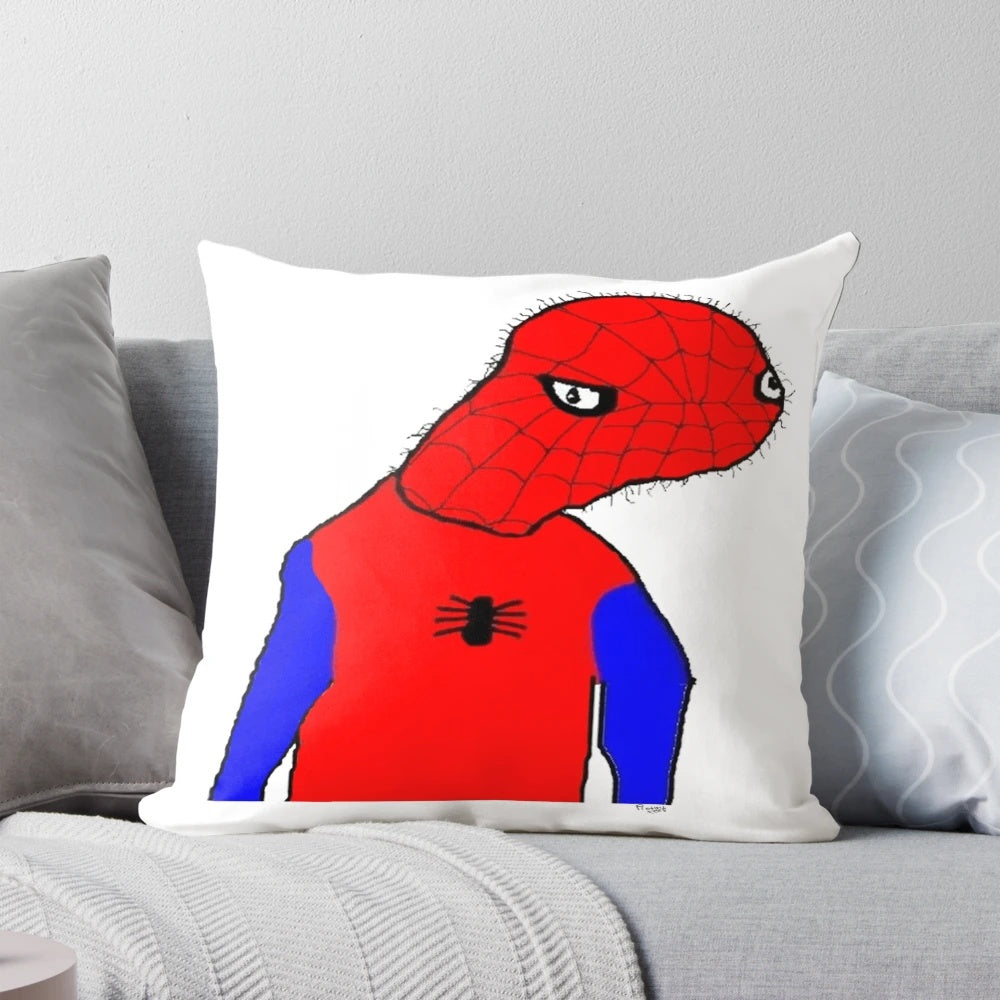 Spiderman-themed decorative pillow