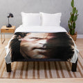 Plush blanket featuring custom digital artwork inspired by actor Steven Seagal
