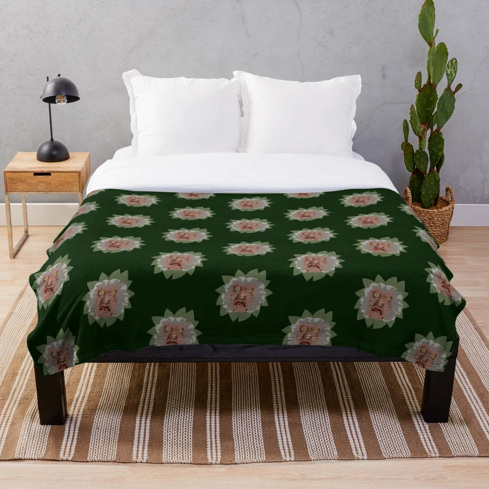 Troll 2 plush blanket with iconic movie characters