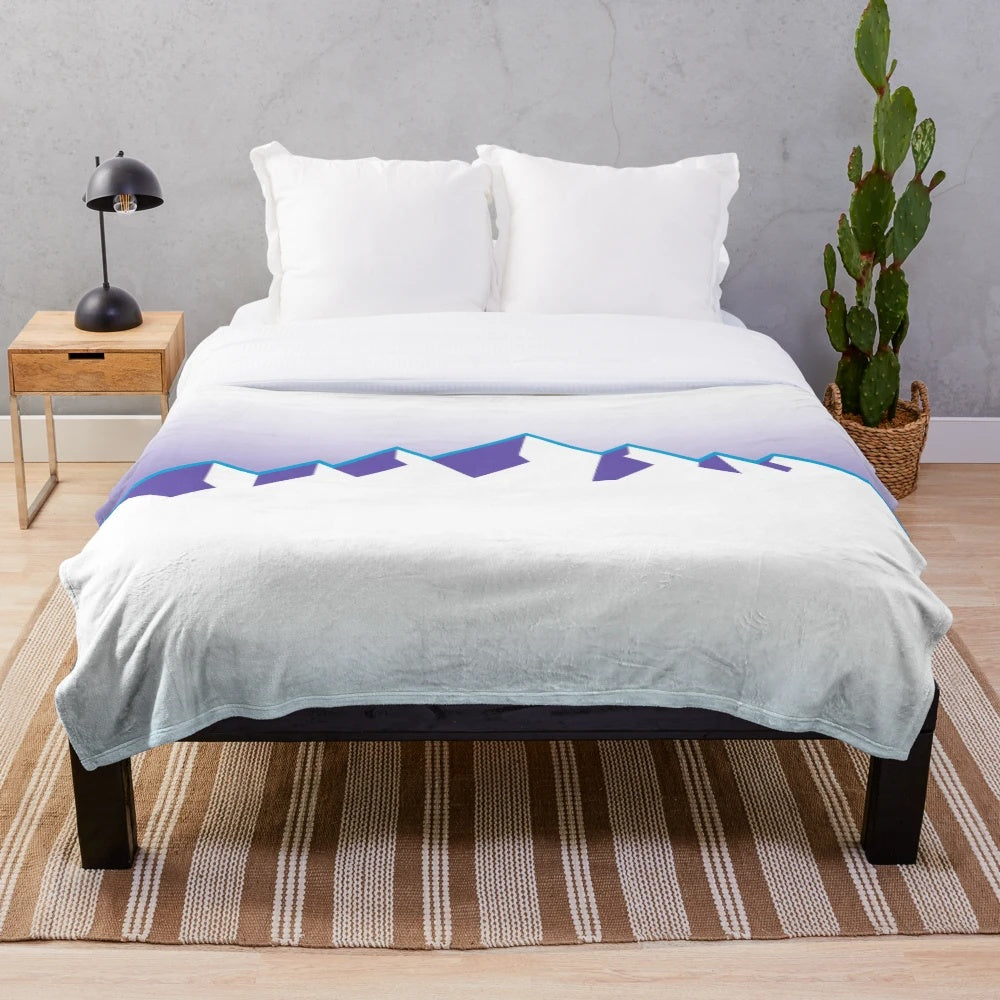 Plush blanket with a Utah Jazz-inspired basketball design