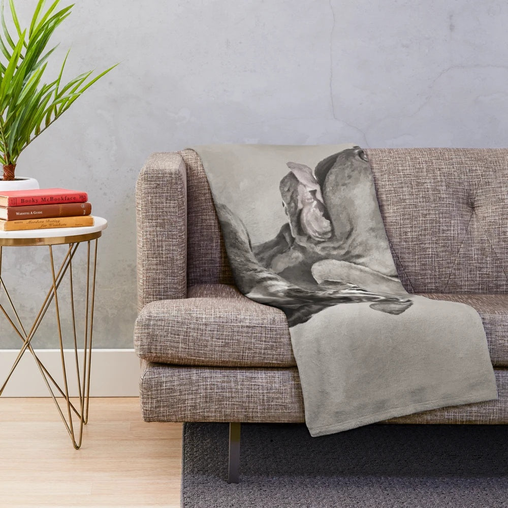Weimaraner dogs collage plush blanket
