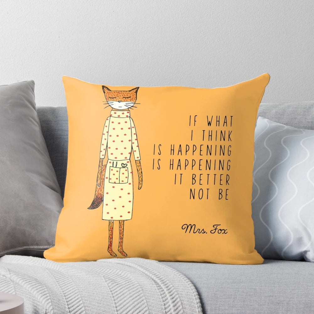 Wes Anderson Movies Inspired Pillow Design
