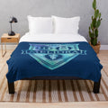 University of Rochester Meliora Blue Watercolor Plush Blanket