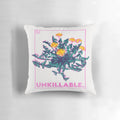 Unkillable botanical pillow with a resilient, nature-inspired design.