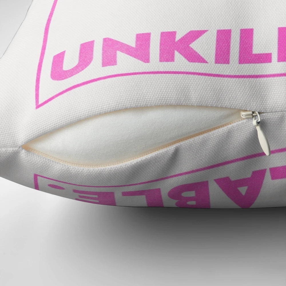 Unkillable botanical pillow with a resilient, nature-inspired design.