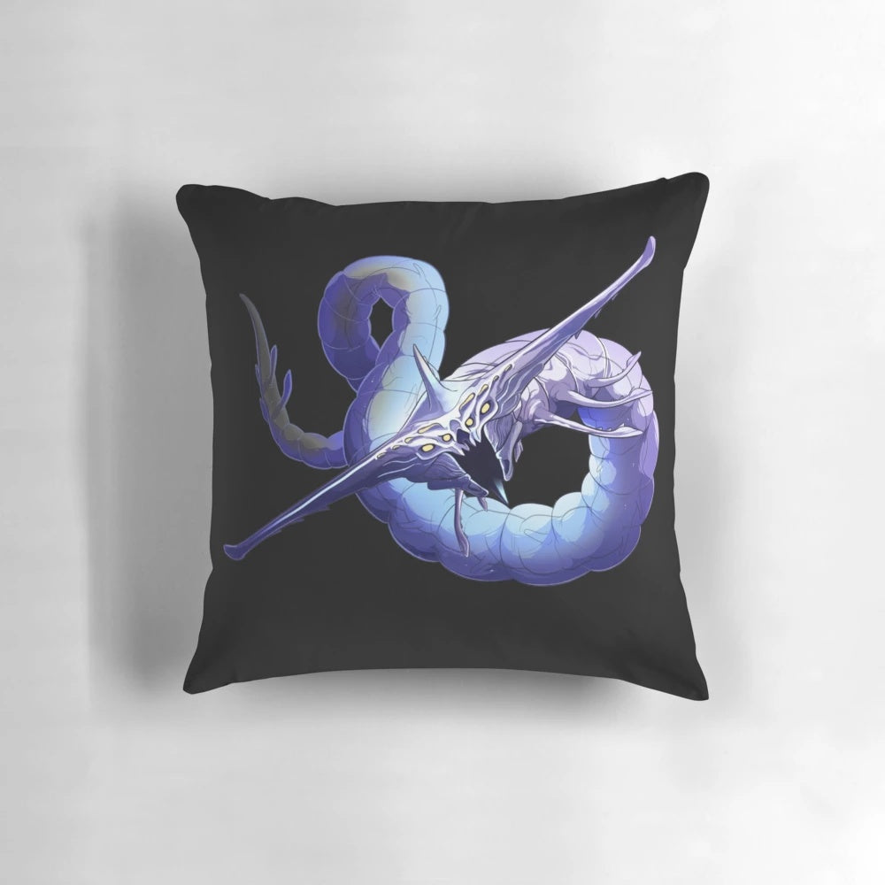 Plush Ghost Leviathan pillow inspired by the popular game Subnautica