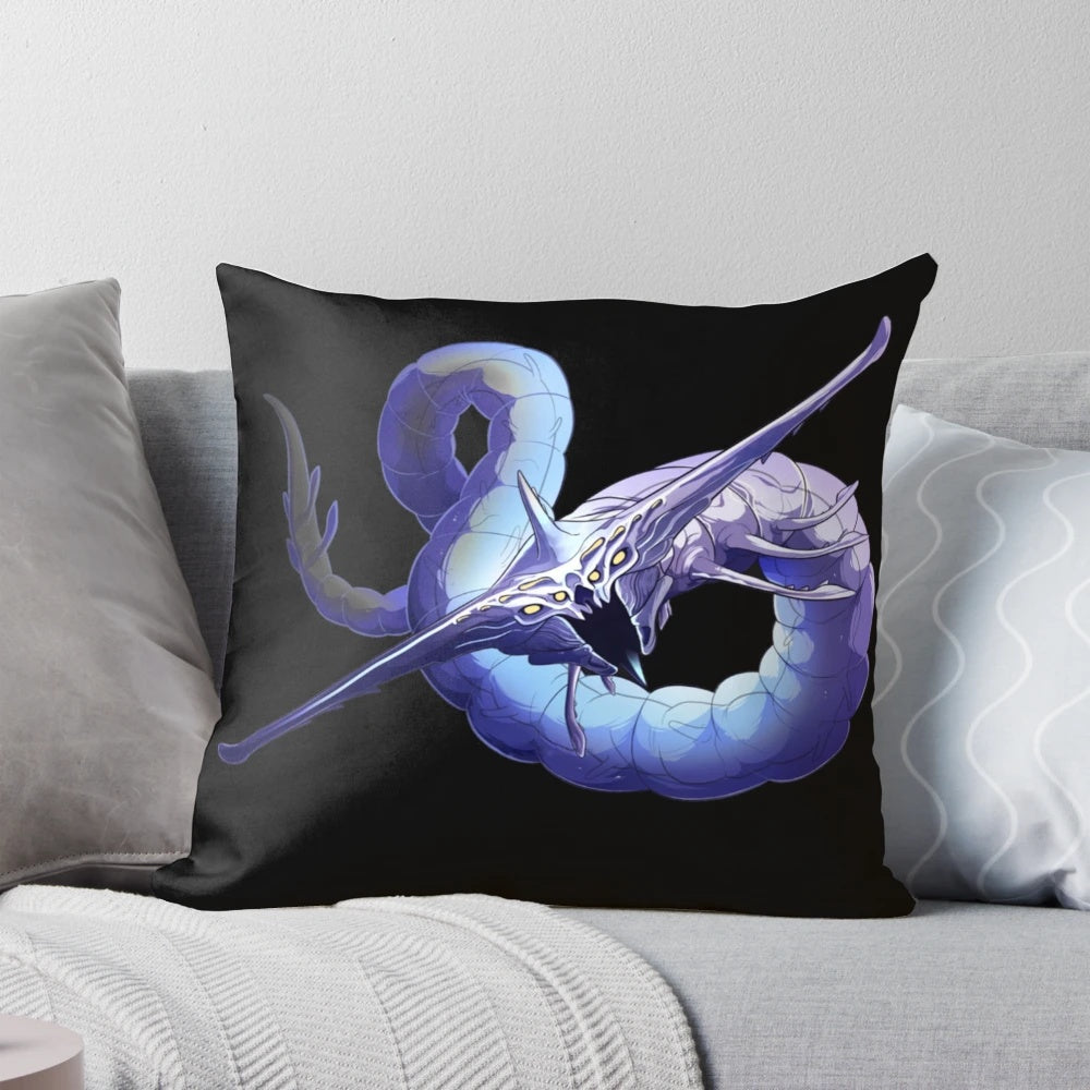 Plush Ghost Leviathan pillow inspired by the popular game Subnautica