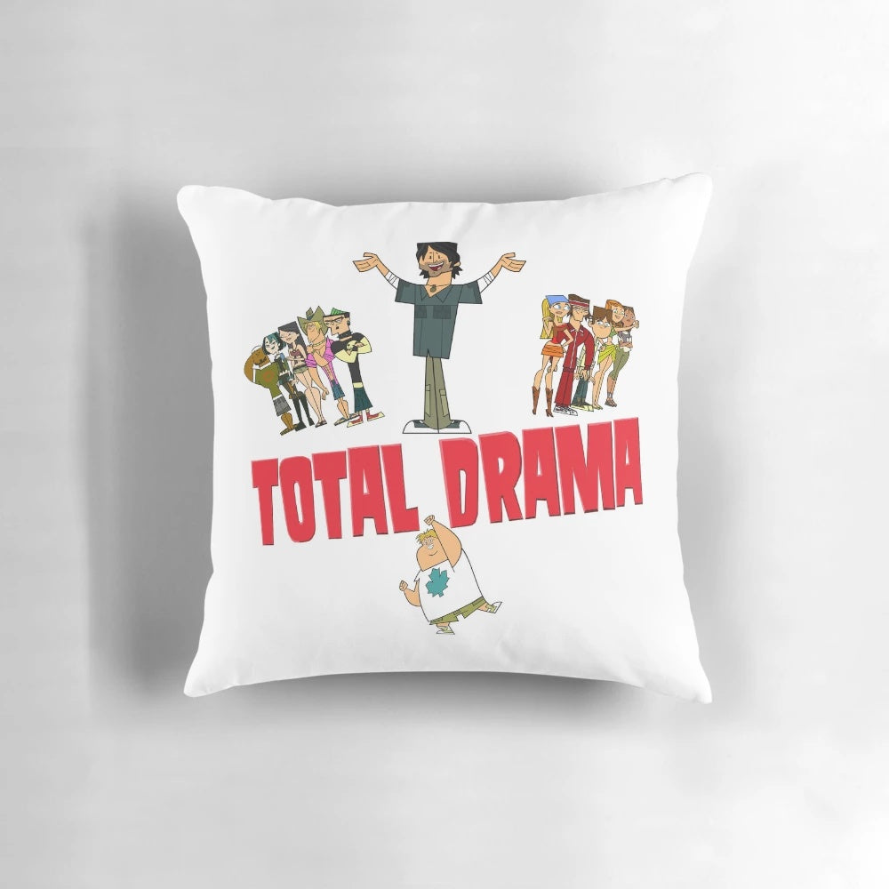 Total Drama Island cartoon character pillow featuring beloved characters from the popular animated series