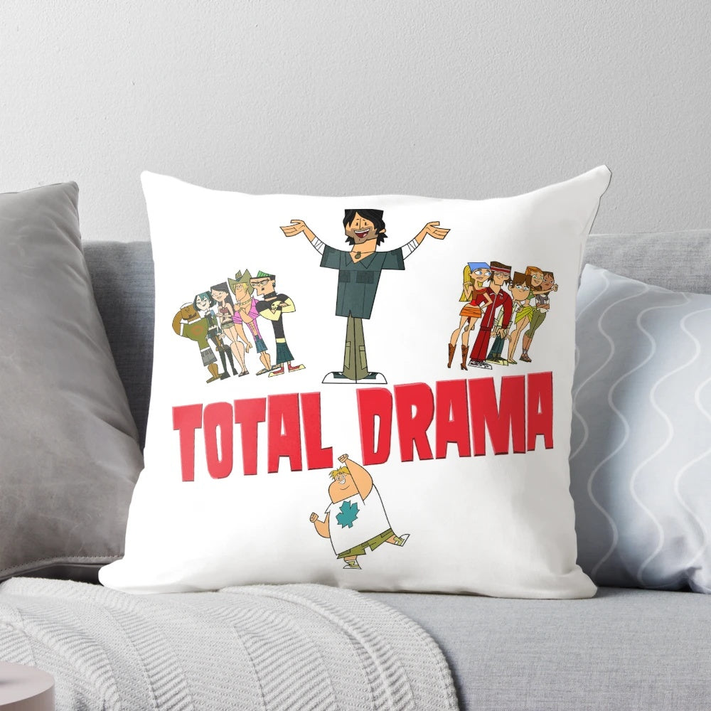 Total Drama Island cartoon character pillow featuring beloved characters from the popular animated series