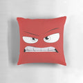 Pillow with a fiery, intense design representing strong emotions and character