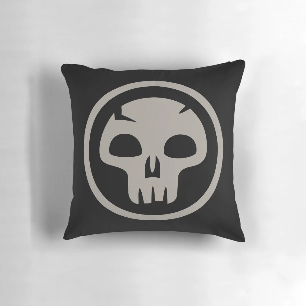 Comfortable and stylish MTG black mana pillow for gaming enthusiasts