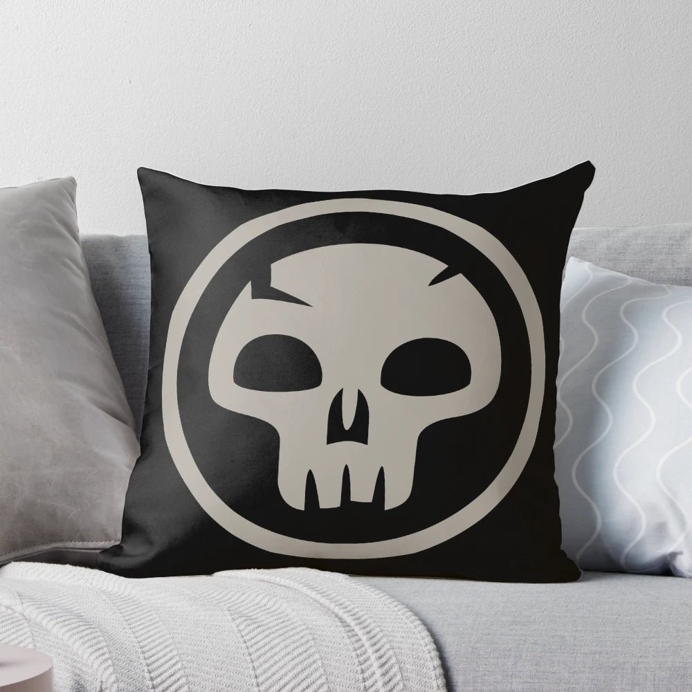 Comfortable and stylish MTG black mana pillow for gaming enthusiasts