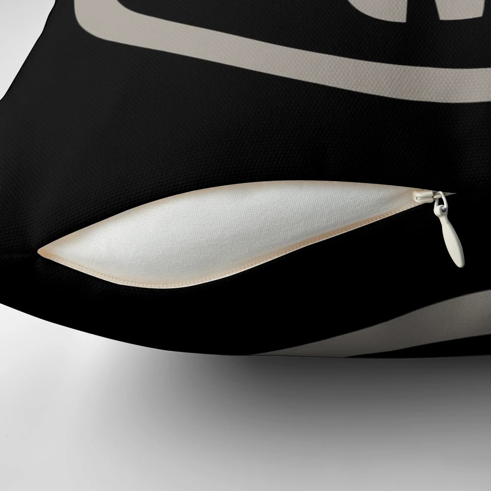 Comfortable and stylish MTG black mana pillow for gaming enthusiasts