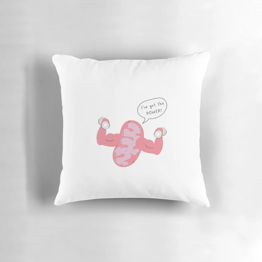 Mitochondria pillow, a humorous and educational gift for biology lovers