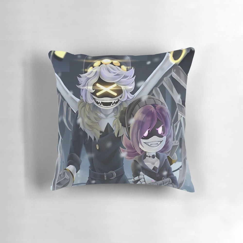 Murder Drones Pillow featuring Uzi, Serial Designation N, and More