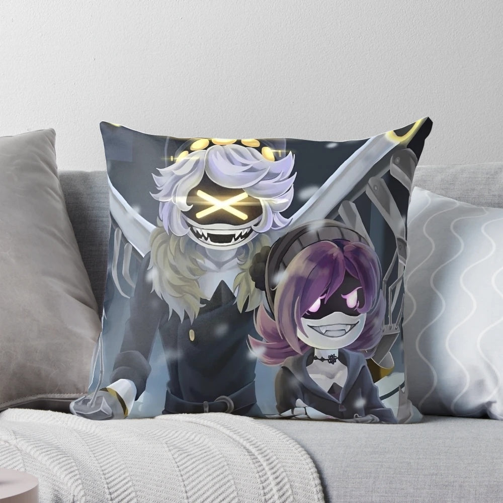 Murder Drones Pillow featuring Uzi, Serial Designation N, and More