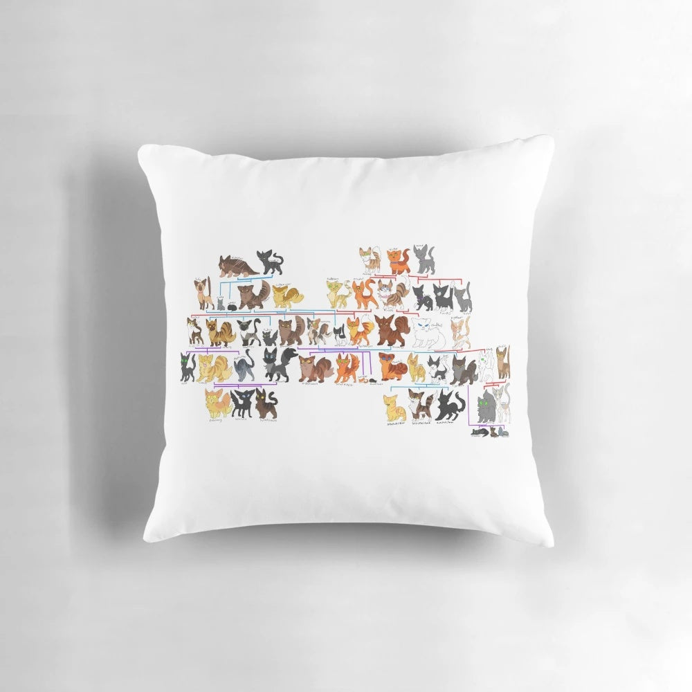 Bloodline Pillow with Warrior Cats Themed Design