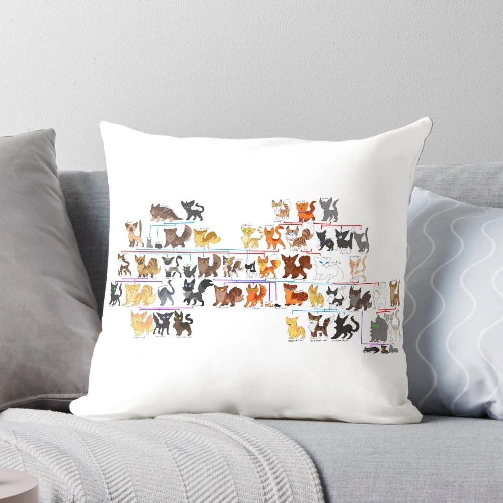 Bloodline Pillow with Warrior Cats Themed Design