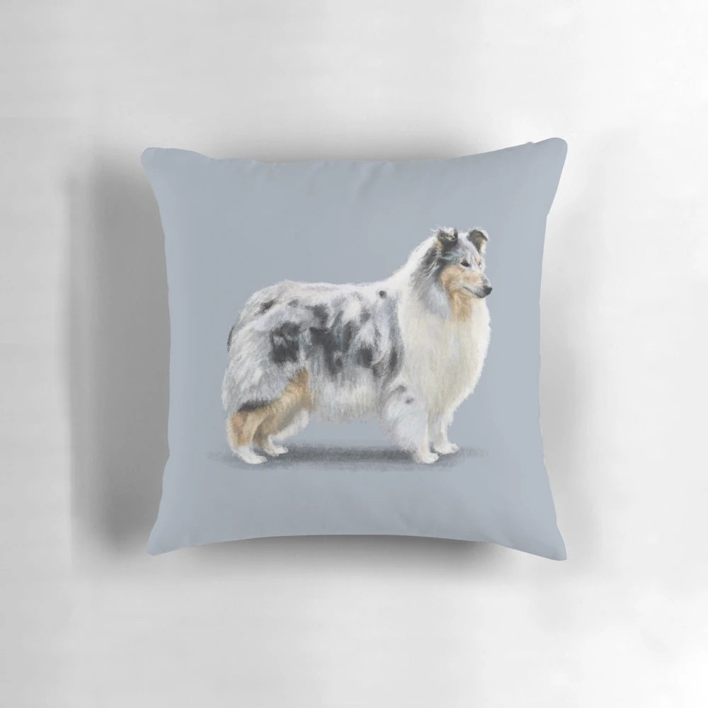 Plush Rough Collie Pillow Featuring the Iconic Lassie Dog Breed