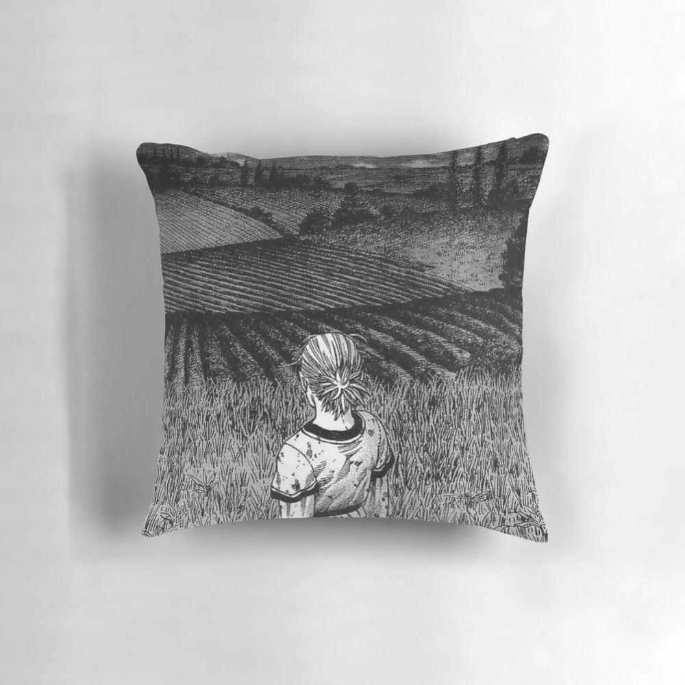 A cozy and stylish monster viking pillow inspired by popular anime and manga series