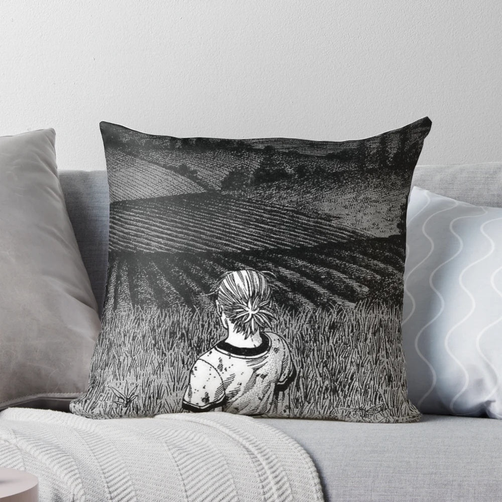 A cozy and stylish monster viking pillow inspired by popular anime and manga series