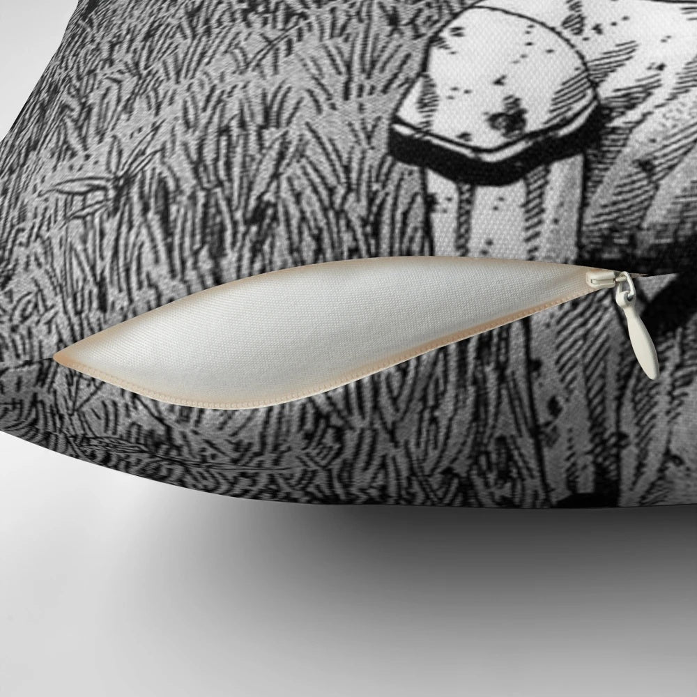 A cozy and stylish monster viking pillow inspired by popular anime and manga series