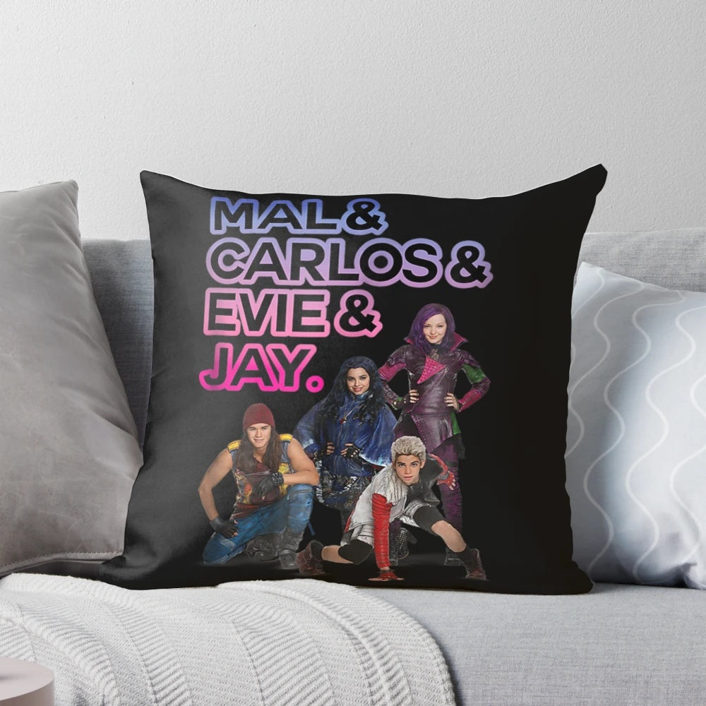 Descendants 3 Evil Pillow with Villain Designs