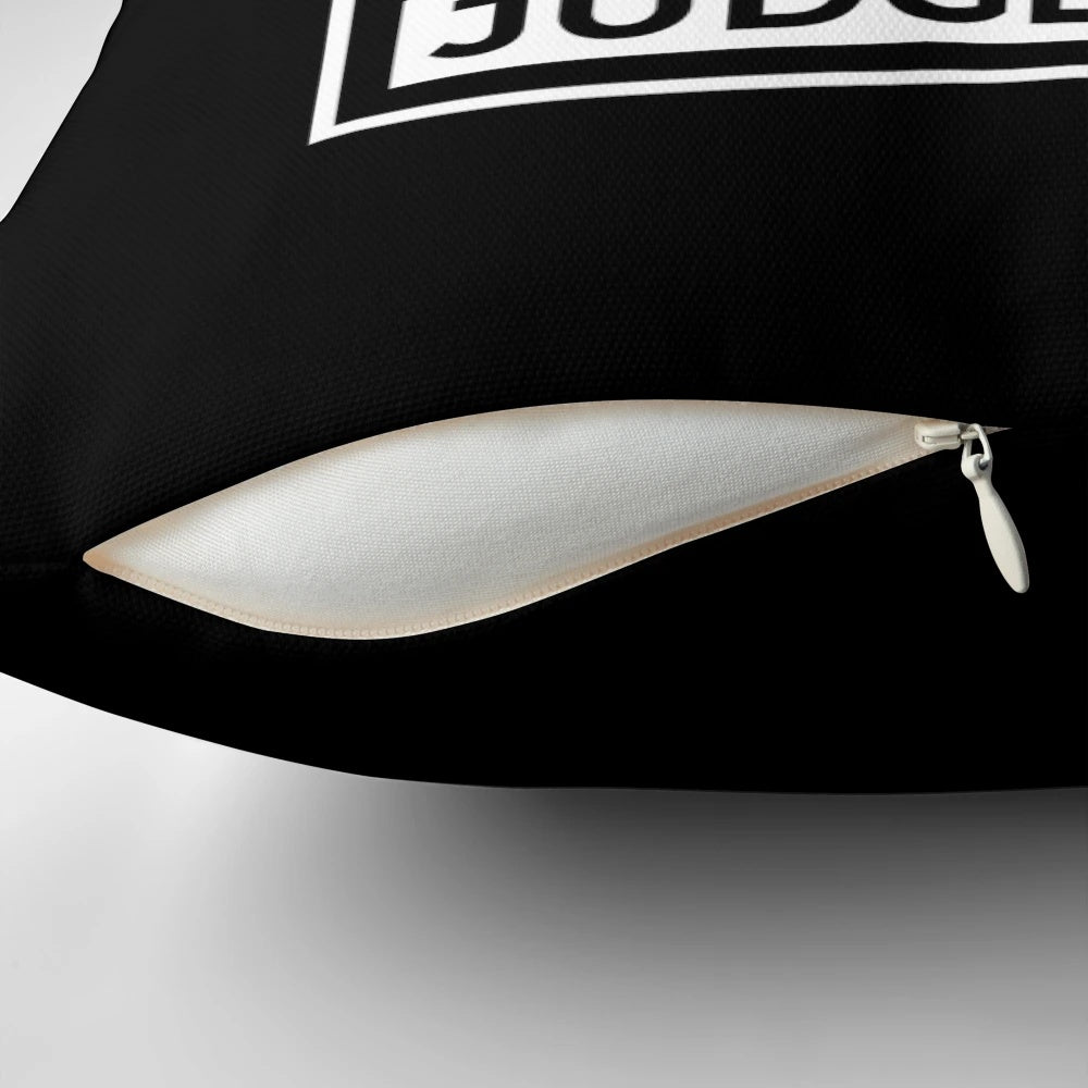 Pillow featuring the angry, furious, wrathful, and enraged "Crow of Judgement" meme