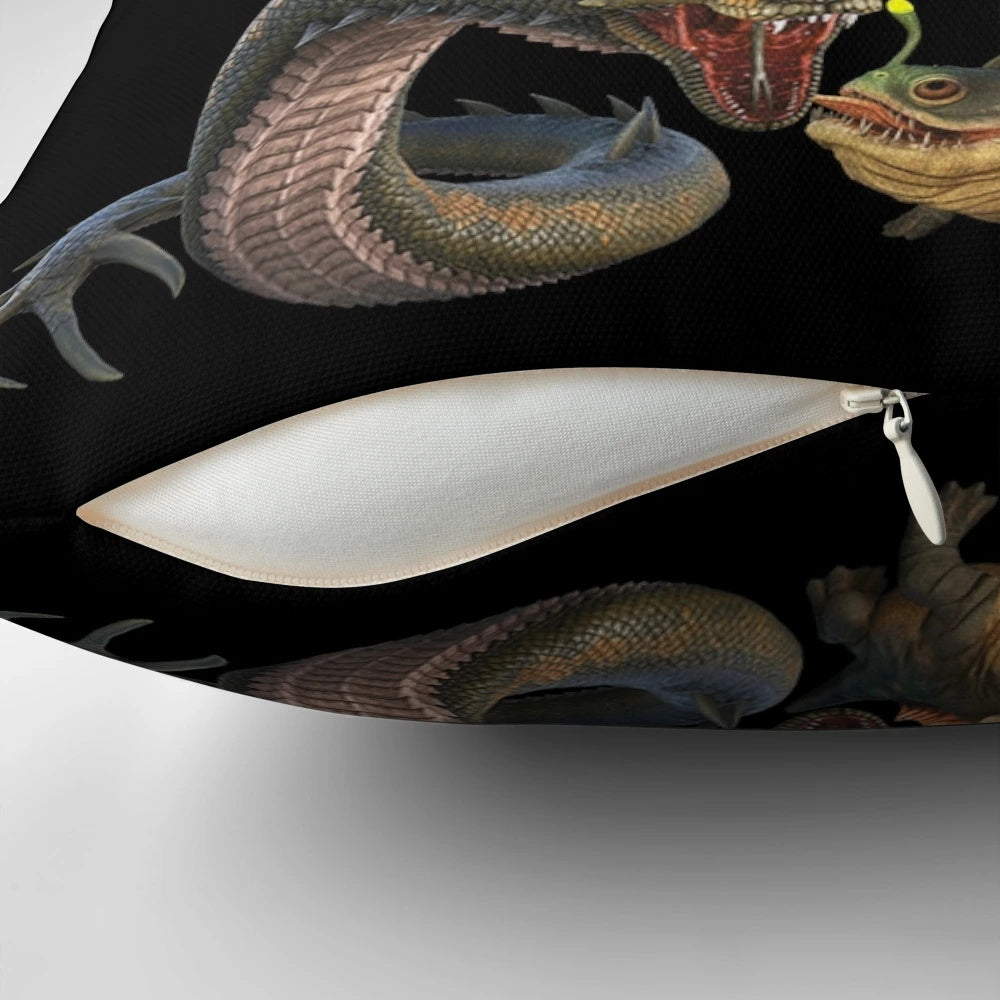 Ark Survival Evolved Aberration-themed pillow featuring dinosaurs and gaming elements