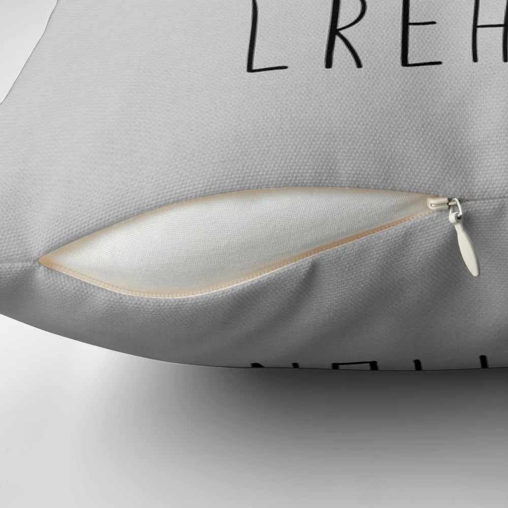 Weapons of Mass Creation Pillow, featuring a vibrant design of art supplies and tools for creative expression.
