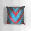 Vibrant power shield mandala pillow with cosmic sacred geometry design