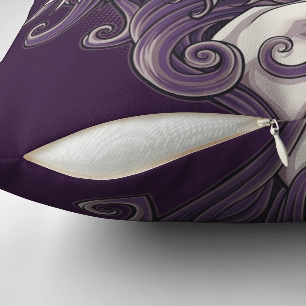 Ravenous Raven Pillow - Embrace Your Empowered Gothic Aesthetic