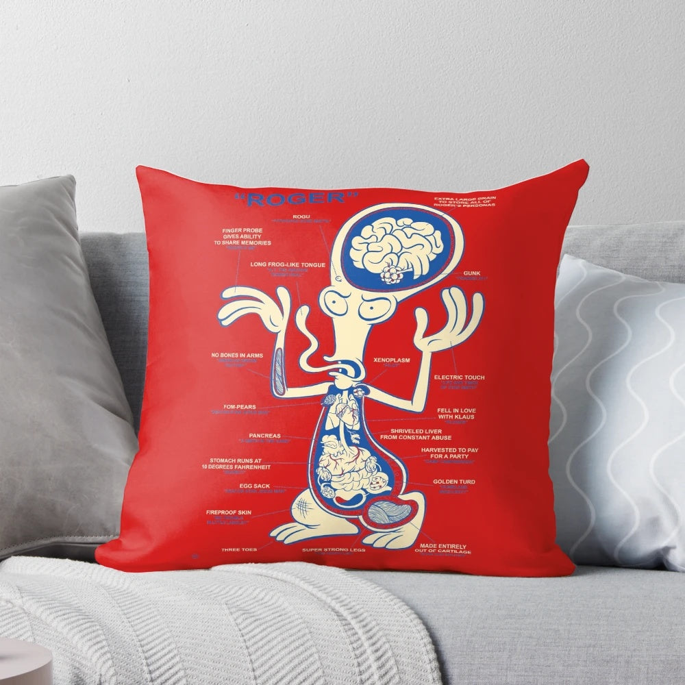 Roger the Alien Anatomy Pillow from American Dad