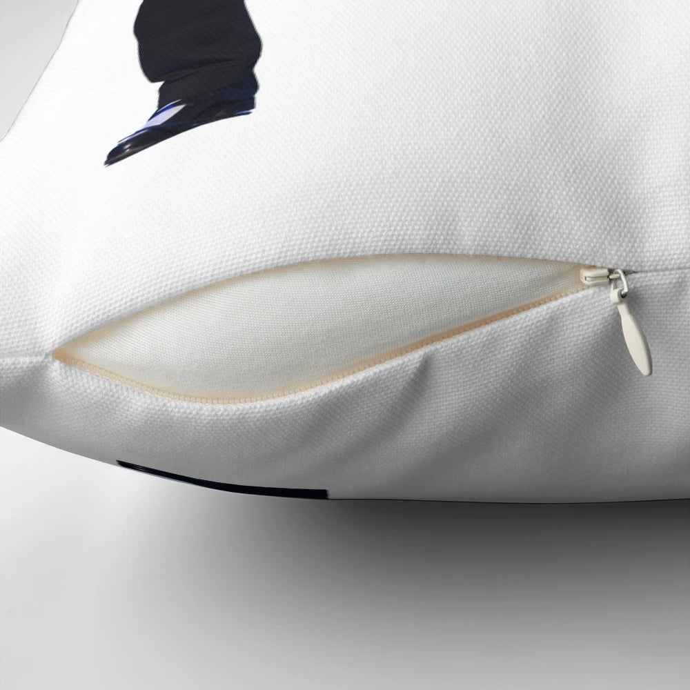 Sebastian Maniscalco "Why Would You Do That?" Pillow featuring the famous comedian on a high-quality, comfortable pillow.