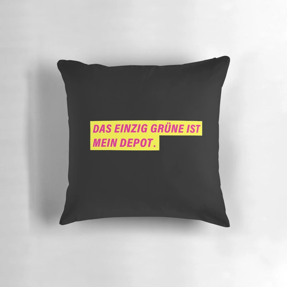 FDP Design Pillow featuring the iconic green and white colors of the Free Democratic Party of Germany