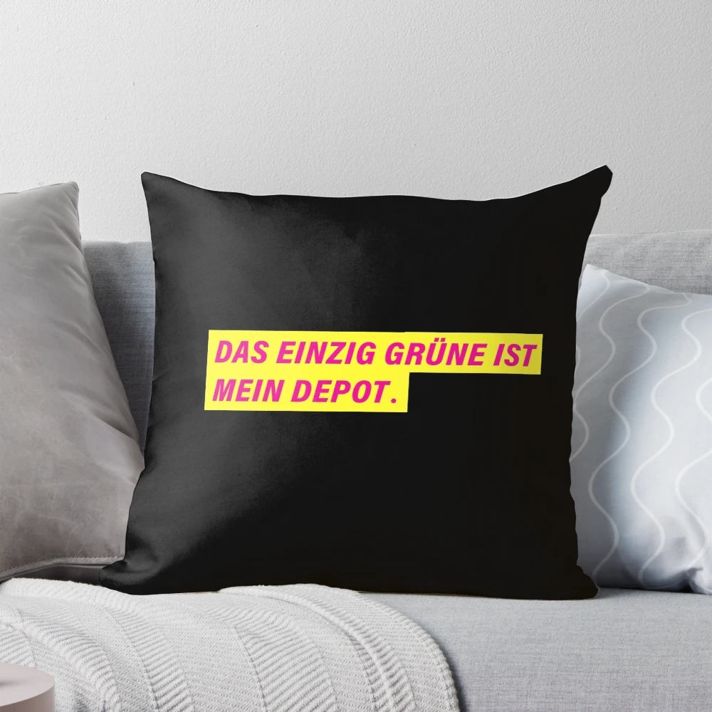 FDP Design Pillow featuring the iconic green and white colors of the Free Democratic Party of Germany