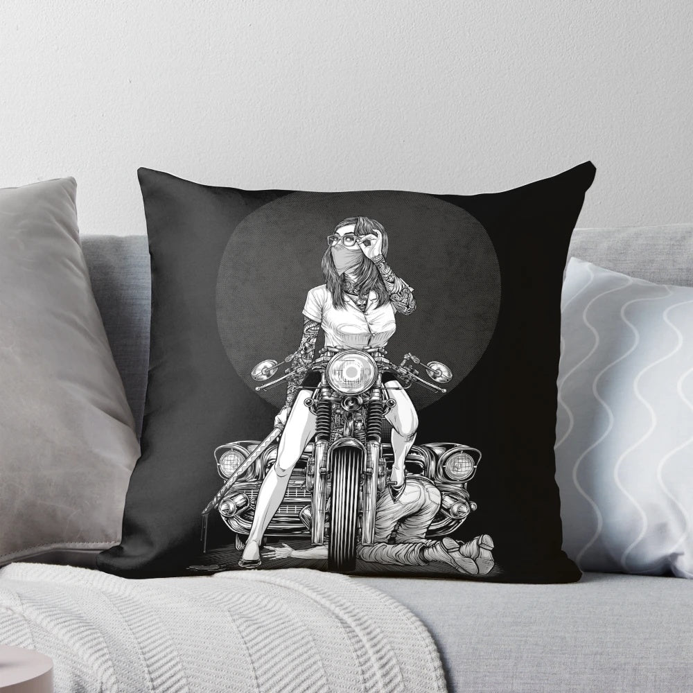 Just Revenge Pillow - A Visually Stunning Manga-Inspired Decorative Pillow