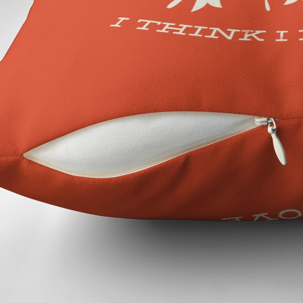 A vibrant, nature-inspired Wild Thing Pillow with a bold, typographic design