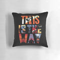 Mandalorian-themed Pillow with Characters and Spaceships