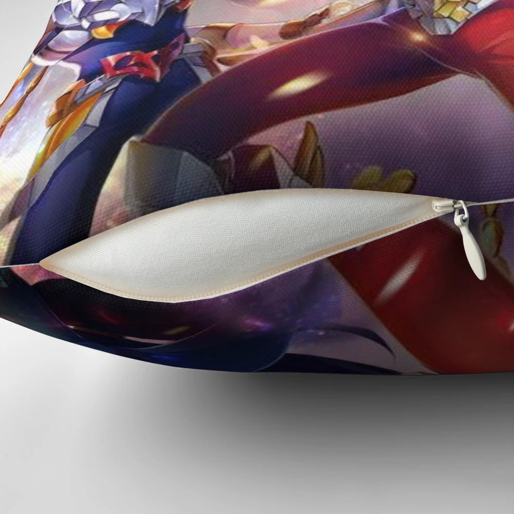 Saint Seiya Knights of the Zodiac Pillow featuring characters from the popular anime series