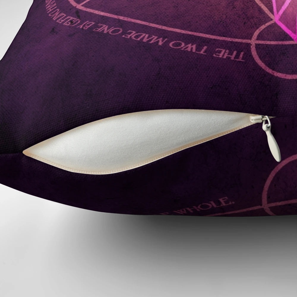 Dark Crystal Prophecy Pillow featuring Gelfling, Skeksis, and the Crystal of Truth