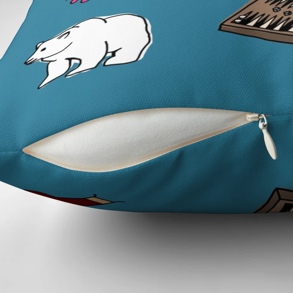 Lost Pillow with Dharma Initiative and Oceanic Airlines Inspired Design