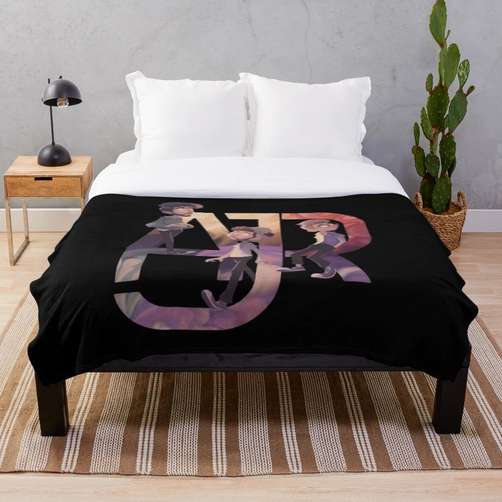 AJR inspired plush blanket with band members' names