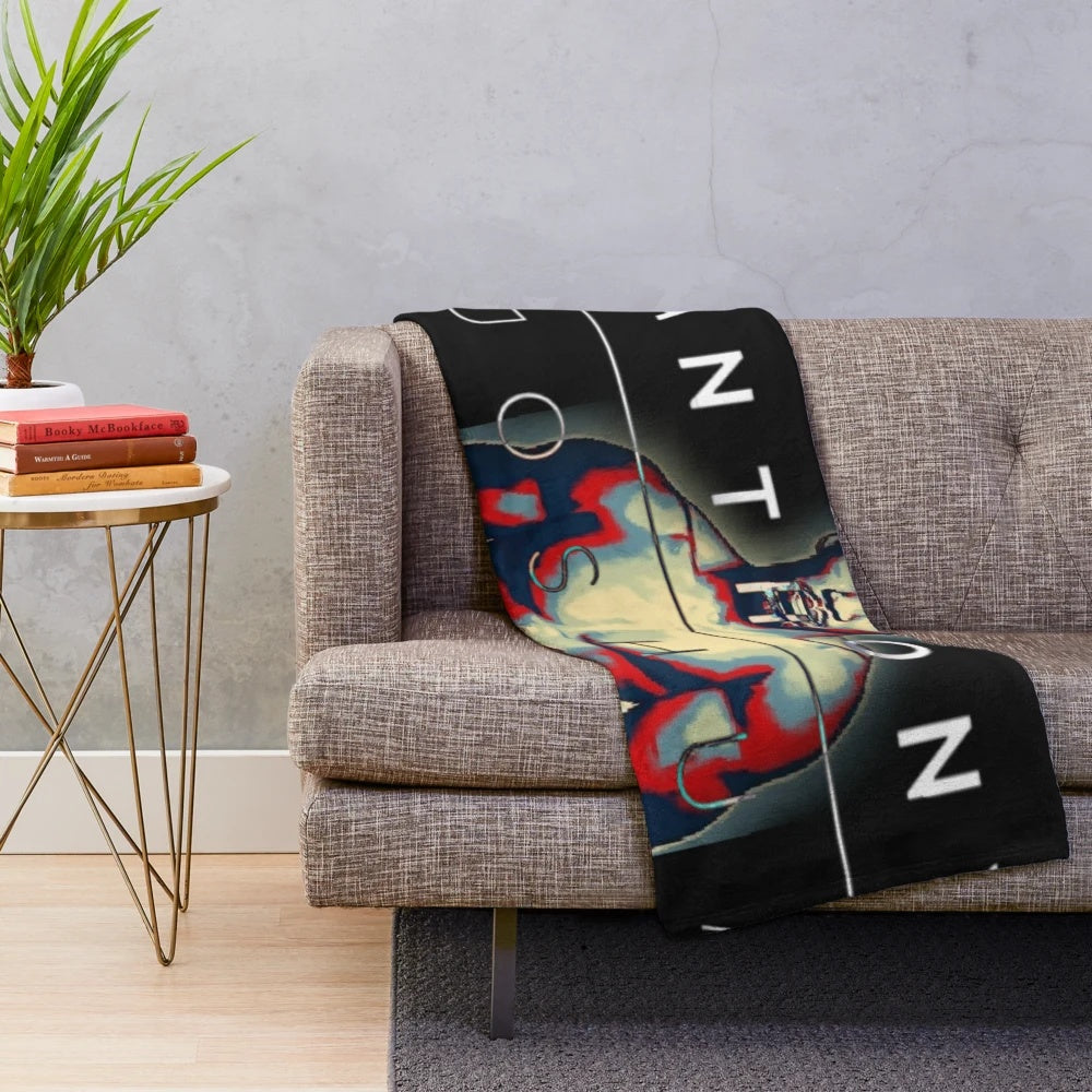 An image of an Anthony Joshua inspired plush blanket