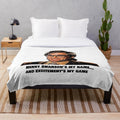 Unofficial Big Trouble in Little China movie plush blanket featuring character Henry Swanson