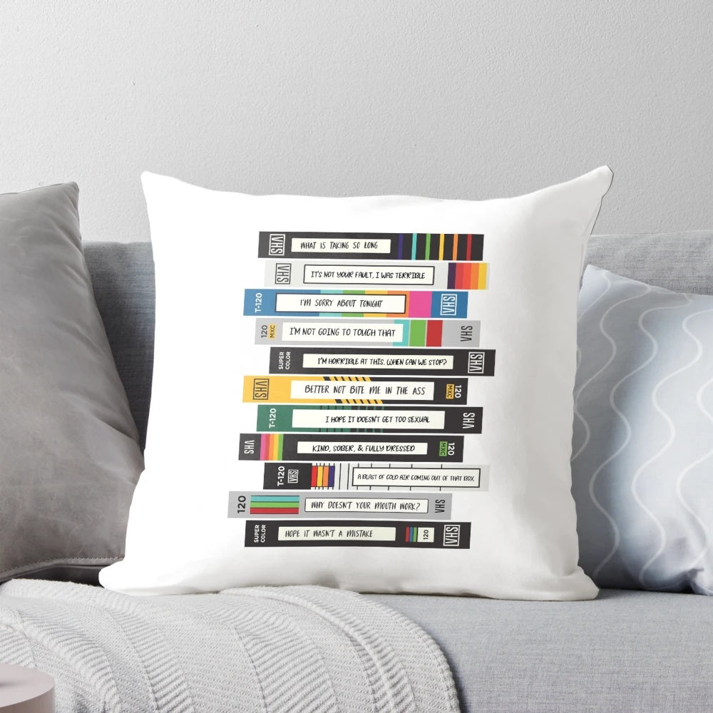 Colorful throw pillow featuring characters from the popular TV comedy series Brooklyn Nine-Nine.