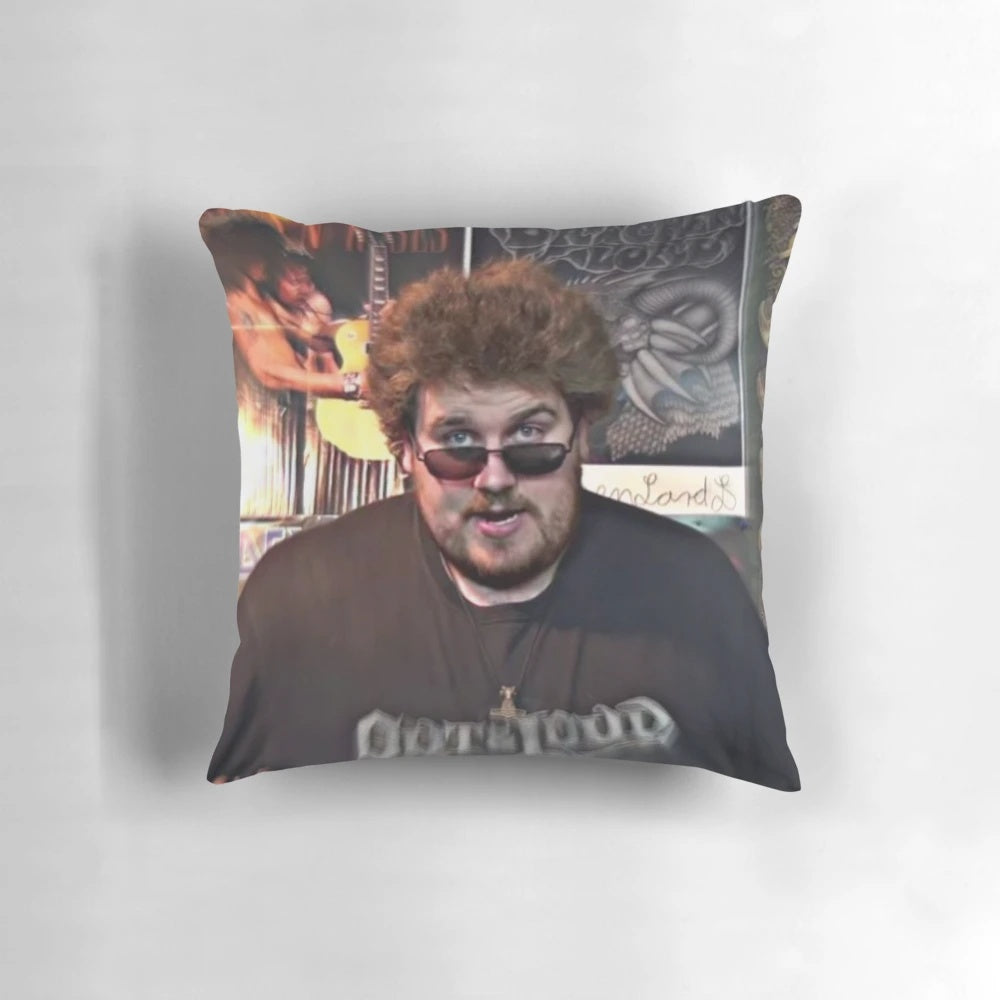 Pillow featuring Drachenlord, a popular German YouTuber and streamer